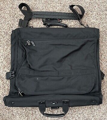 Preowned TUMI USA Alpha Bi-Fold Garment Bag Black Ballistic Nylon Luggage 2