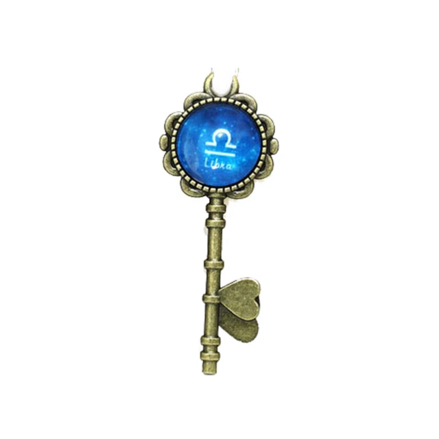 2 Pcs Constellations Keychains Key Rings Key Holder Purse Manual 11