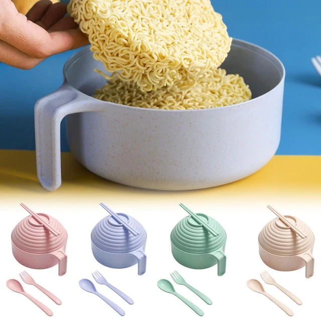 Bowl+lid+fork+spoon+chopsticks five piece set O7X7
