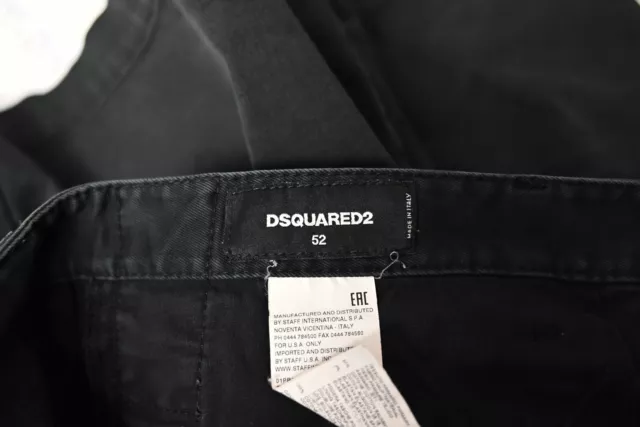 Dsquared2 Black High Rise Black Cargo Bermuda Shorts Size 52 / US XL 3