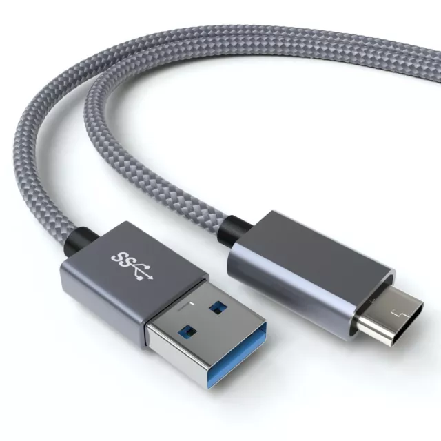 USB Kabel 3.2 USB-A auf USB-C Gen 2x1 10GBit/s Daten- und Schnellladekabel