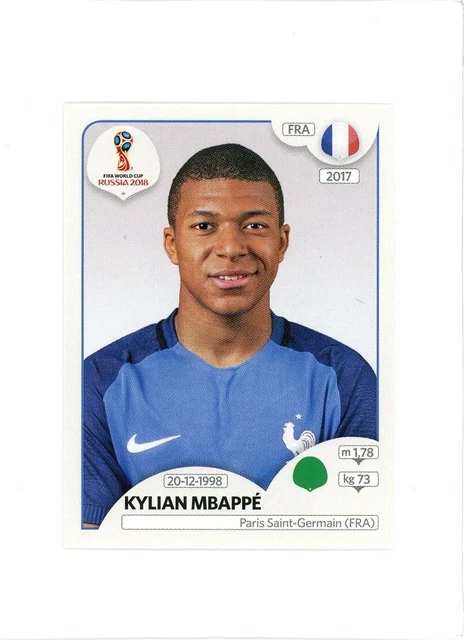 2018 Panini World Cup Russia Album Stickers Kylian Mbappe #209
