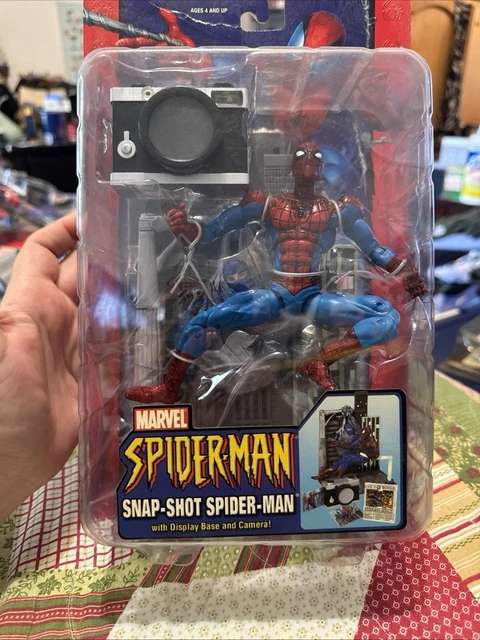 SPIDERMAN SNAP SHOT ToyBiz action figure 2004 RARE LEGGI EUR 120
