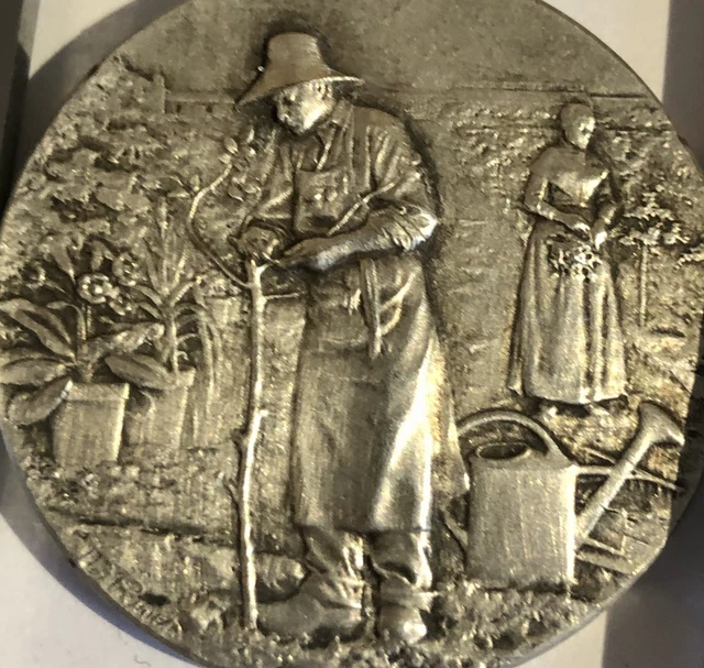 Médaille En Bronze Crédit Agricole Mutuel De Reims - Ancienne Médaille Française