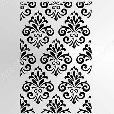 Decorazione Ornamento Barocco riutilizzabile Stencil A3 A4 A5 Romantico Shabby Chic ARTE/B26 