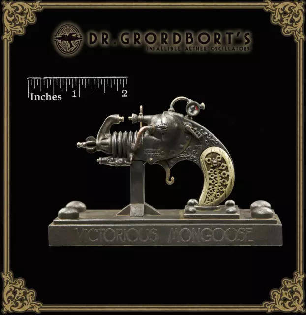 WETA Dr. Grordbort's Miniature Victorious Mongoose Atom Ray Gun Steampunk Pistol