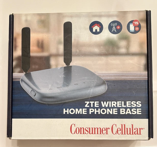 ZTE WIRELESS HOME Phone Base Station (Consumer Cellular) A2 Model WF723CC 54.25 PicClick CA
