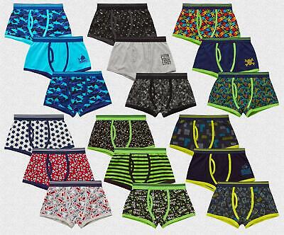 Boys Underwear Boxers Kids 3 Pairs Cotton Rich Trunk Fit Boxer Shorts 2-13 Years