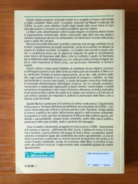 ⚫Farmers' Market: La Mano Visibile Del Mercato. Marino Cicatiello Franco Angeli 2