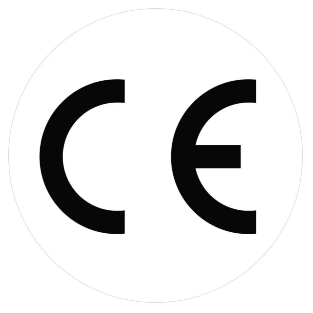 CE-Zeichen Etikett R126-1 Haftpapier weiß-matt ca. Ø19mm, 500 Aufkleber/Rolle