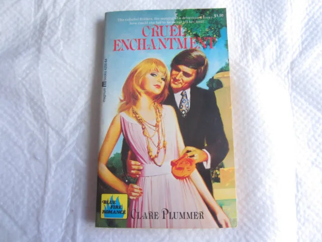 1968 Cruel Enchantment Paperback Book by Clare Plummer - Blue Fire Romance