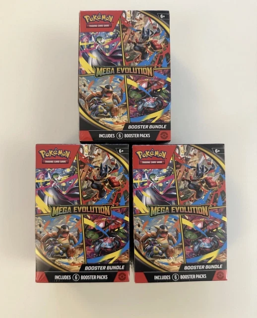 POKÉMON TCG: MEGA Evolution Booster Bundle (6 Packs) - BRAND NEW IN ...