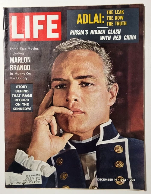 BRANDO MUTINY ON The Bounty O'Toole Lawrence Of Arabia December 14 1962 ... BRANDO MUTINY ON The Bounty O'Toole Lawrence Of Arabia December 14 1962 ...