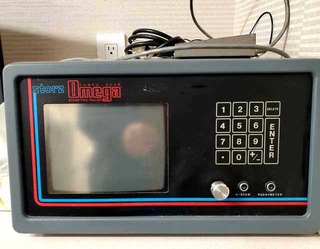 Storz Omega Compu Scan Biometric Ruler Pachymeter & A Scan IOL Calculations Storz Omega Compu Scan Biometric Ruler Pachymeter & A Scan IOL Calculations