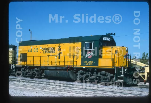 Original Slide C&NW System Chicago & North Western OLS Paint GP15-1 4405 In 1993