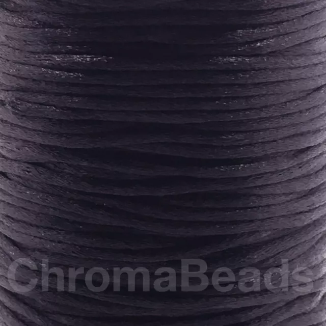 Silky 2mm satin rattail cord 5m 10m 20 metres kumihimo braiding thread knotting