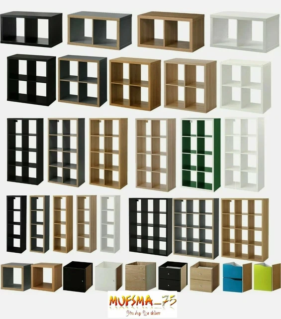 IKEA KALLAX DISPLAY Shelving Unit with DRONA Insert Box Bookcase Rack EUR 80,15 PicClick FR