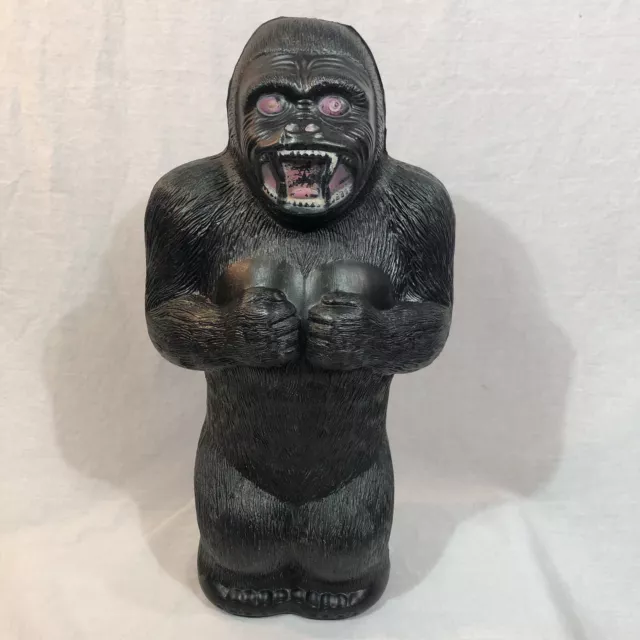 Vintage King Kong Blow Mold Bank AJ Renzi Classic Monster Gorilla 16" Plastic