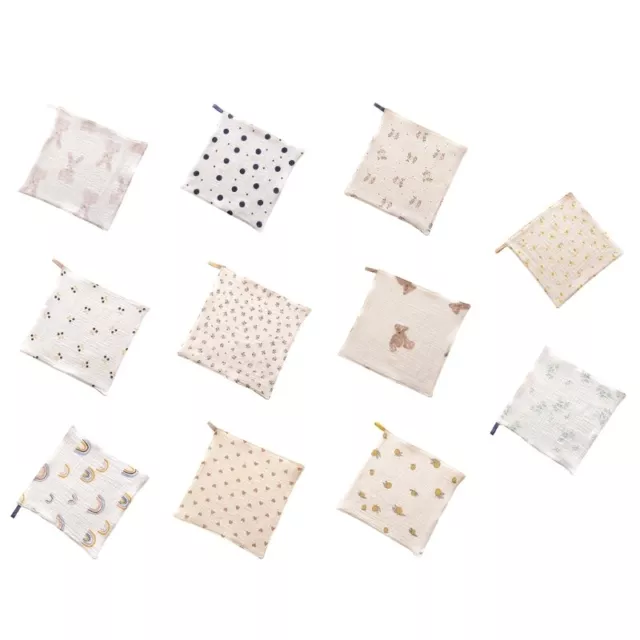 Baby Facecloth Printed Cotton Saliva Towel Child Square Bibs Nursing Supplies