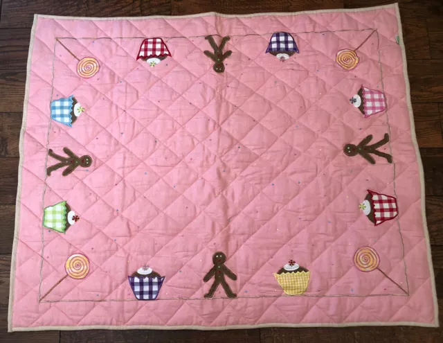 Win Green Gingerbread Floor Quilt Large 53” X 43” Play Mat