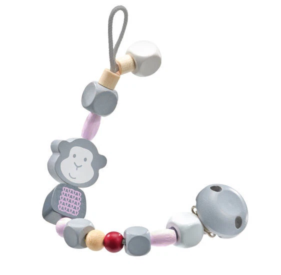 Cadena de chupete Selecta 64023 bellybutton by Selecta felicidad mono rosa