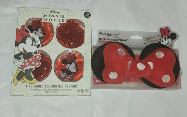 The Creme Shop x Disney Minnie Mouse Spa Plush Headband + Eye Gel Pads (Set)