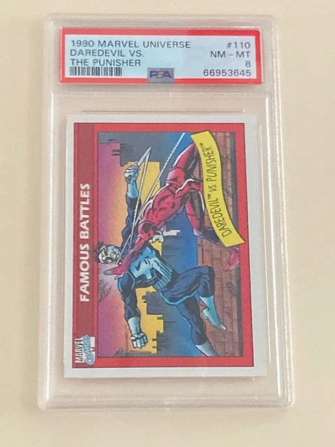 1990 Marvel Universe Daredevil vs. Punisher #110  PSA 8  NM-MT