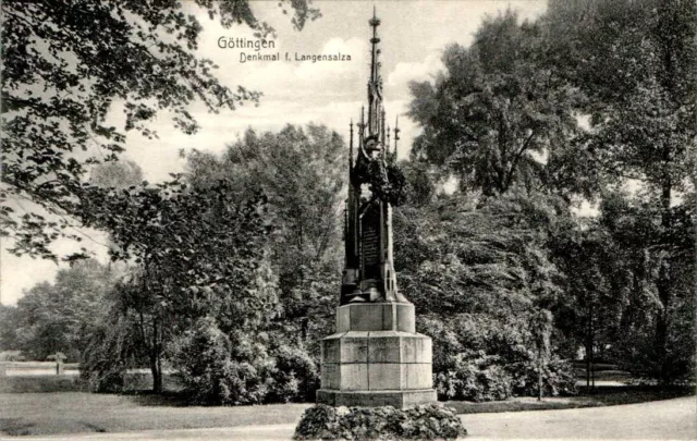 Ak Gruss Aus Göttingen Denkmal Langensalza Um 1910 Niedersachsen