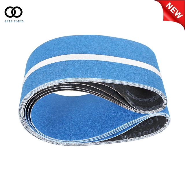 5 - Pack, 120-Grit  4" × 36" Premium Zirconia, X-Weight Sanding Belts