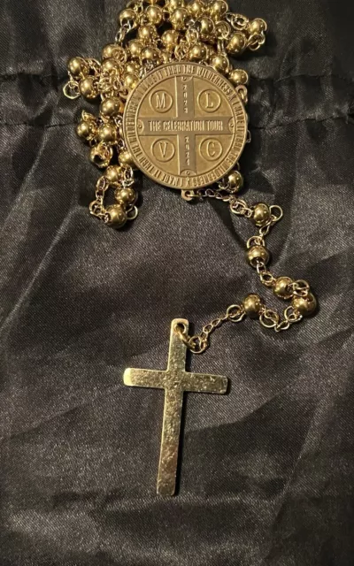 MADONNA Official Celebration Tour 2024 Rosary Gold SACRAMENTO Limited Edition ✅