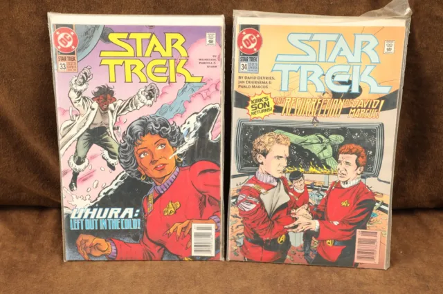 2x DC Star Trek The Original Series Comics 1992 Issues 33 and 34