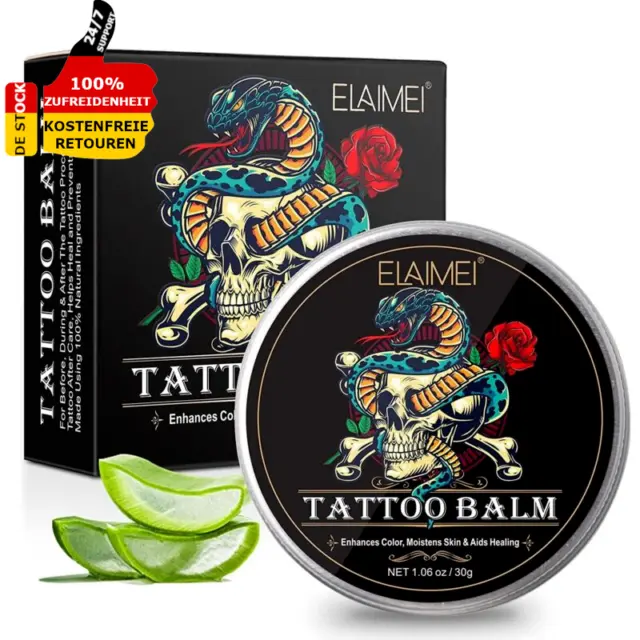 Tattoopflege Tattoocreme Tägliche Creme Pflege Aftercare Butter