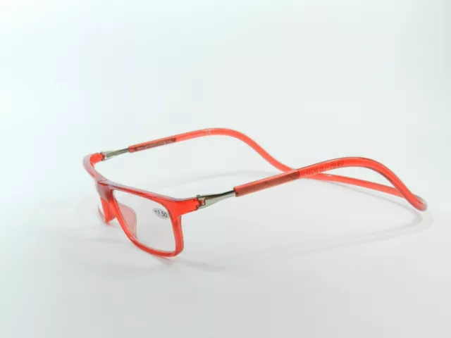 GAFAS LECTURA CON IMAN TIPO CLIC ROJAS TODAS LAS GRADUACIONES mas colores