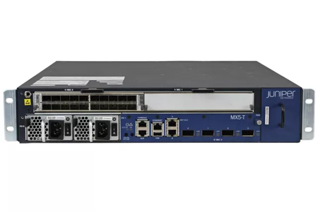 Juniper Networks MX5-T-AC Router with  MIC-3D-20GE-SFP & Dual PSU