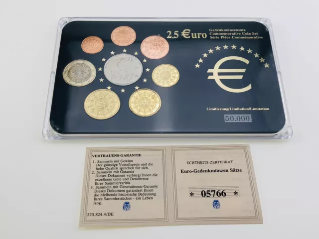 Eurogedenkmünzsatz Limitiert Portugal 2,5 Euro