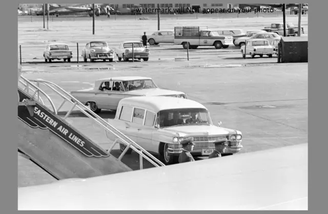 John F Kennedy Hearse PHOTO Love Field Air Force One JFK Assassination Dallas