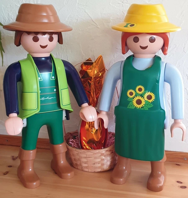 2 X GRANDE figurine Playmobil XXL 60 cm jardinier jardinier jardinier