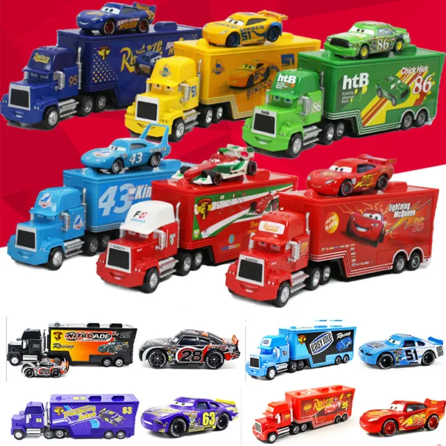 Disney Pixar Cars Lightning McQueen Jackson Storm King Truck 1:55 Toy Xmas Car