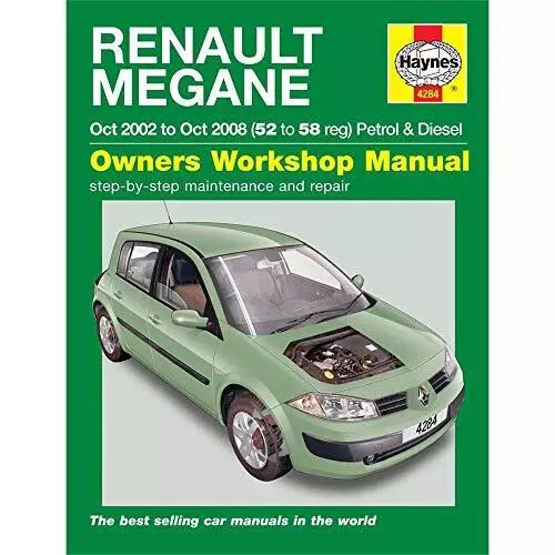 Renault Megane Petrol & Diesel (Oct 02 - 08) Haynes Repair Manual by Anon Book