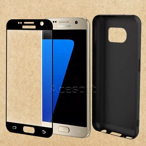 [Black Frame] Premium Screen Protector TPU Case for Samsung Galaxy S7 SM-G930T