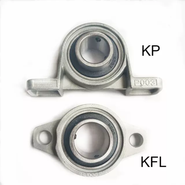 KP KFL Serie Gehäuse Flansch Kissen Block Lager 8 10 12 15 17 35mm Bohrungswelle