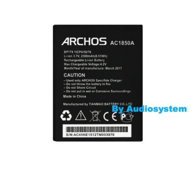 BATTERIA 1600mah per Archos 50d Elio 4g Elio ac50dhe a50d 