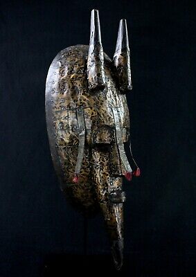 Art African - Beautiful Mask marka - Wood & Mending Plates - 42 CMS