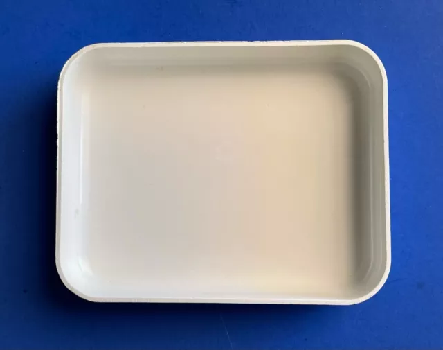Western Airlines White Rectangular Plastic Dish