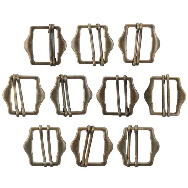 10pcs Metal Adjustable Slider Buckle Webbing Strap Buckle Rings  for Bag Clothes