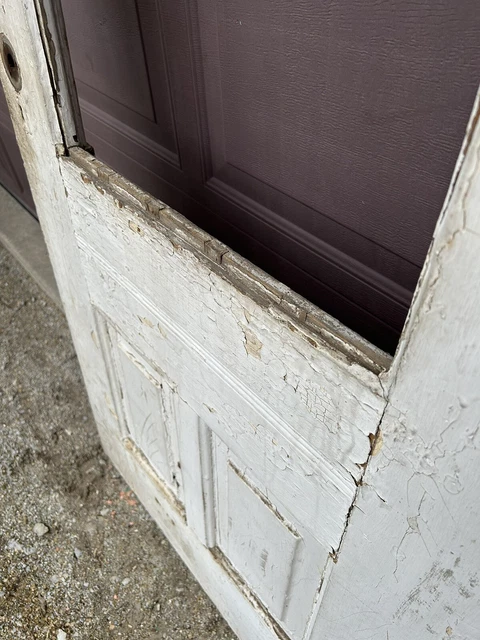 Antique Vintage Victorian Entry Wood Door 11