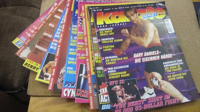 10 Ausgaben KARATE - BUDO JOURNAL alte Ausgaben 90er *RAR*