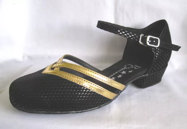 Ladies Black Low Heel Ballroom, Latin, Jive, Ceroc Dance Shoes - UKSizes 3 - 9