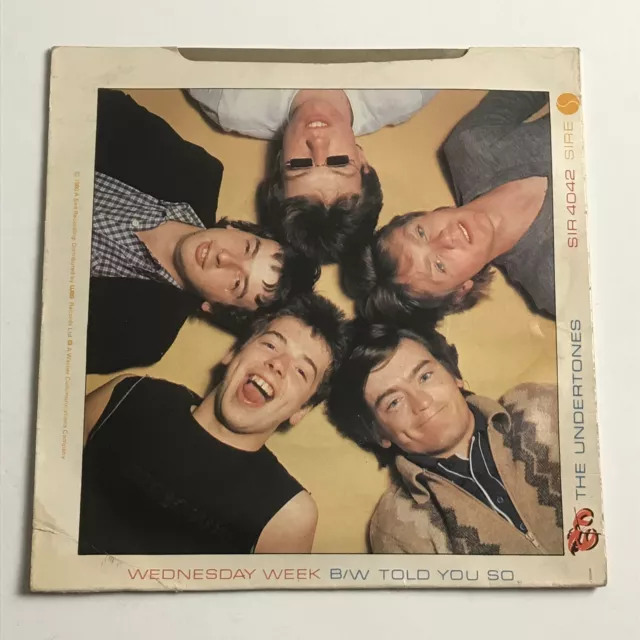 The Undertones - Wednesday Week 7" Vinyl Record - SIR 4042  EX 2