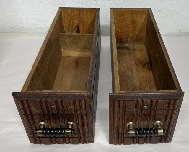 ANTIQUE WILSON WHEELER Treadle Sewing Machine 2 Drawers Parts